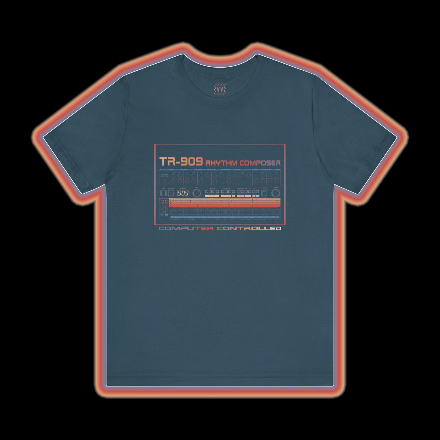 Rhythm Composer TR-909 (Roland 909) - Vintage Voltage T-Shirt