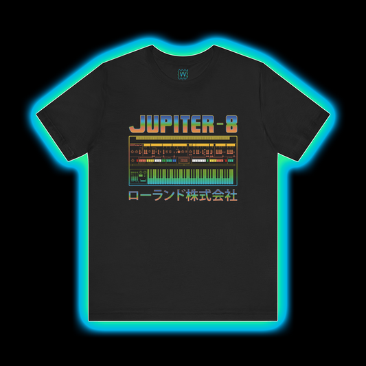 Jupiter 8 Synthesizer (Roland JP-8 Classic Synth) - Vintage Voltage T-Shirt