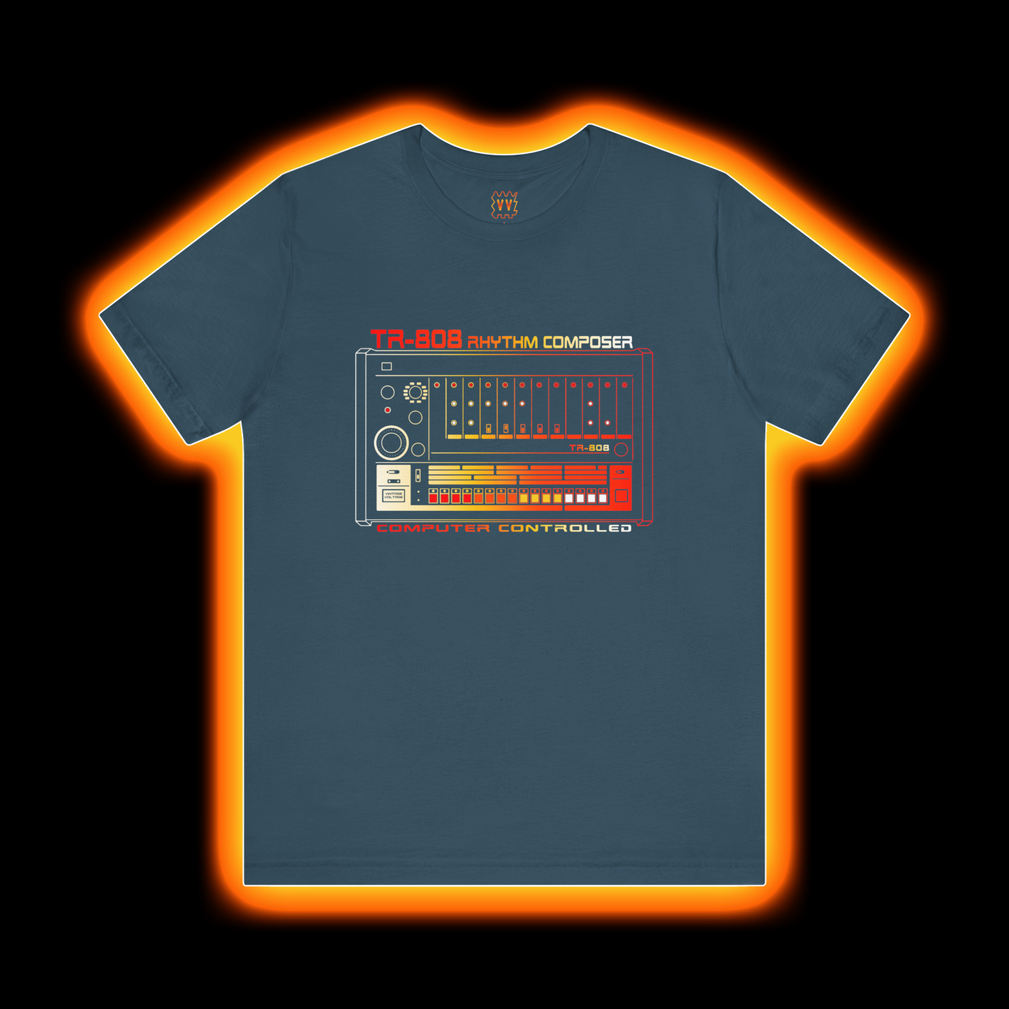 Rhythm Composer TR-808 (Roland 808 Drum Machine) - Vintage Voltage T-Shirt