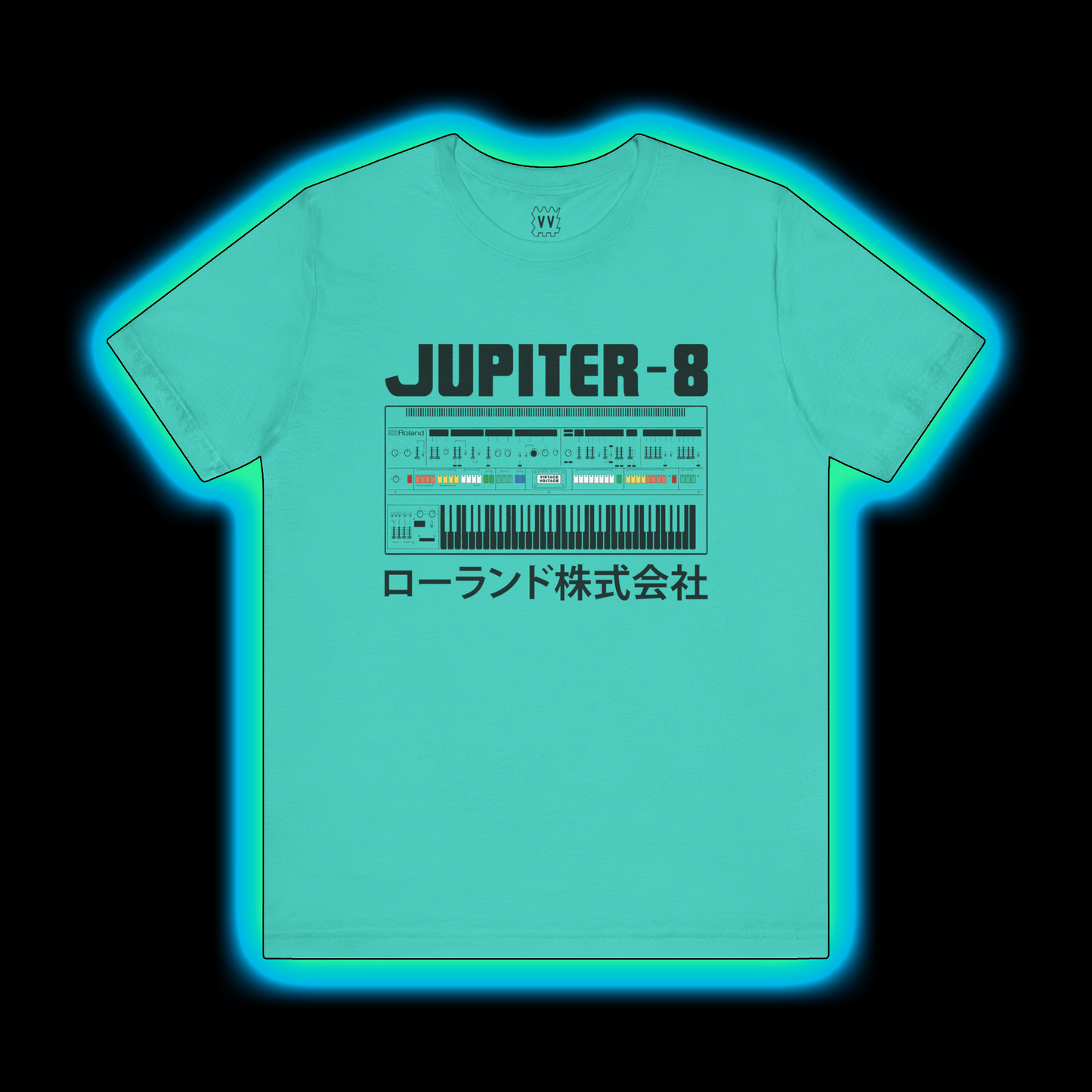 Jupiter 8 Synthesizer (Roland JP-8 Classic Synth) - Vintage Voltage T-Shirt