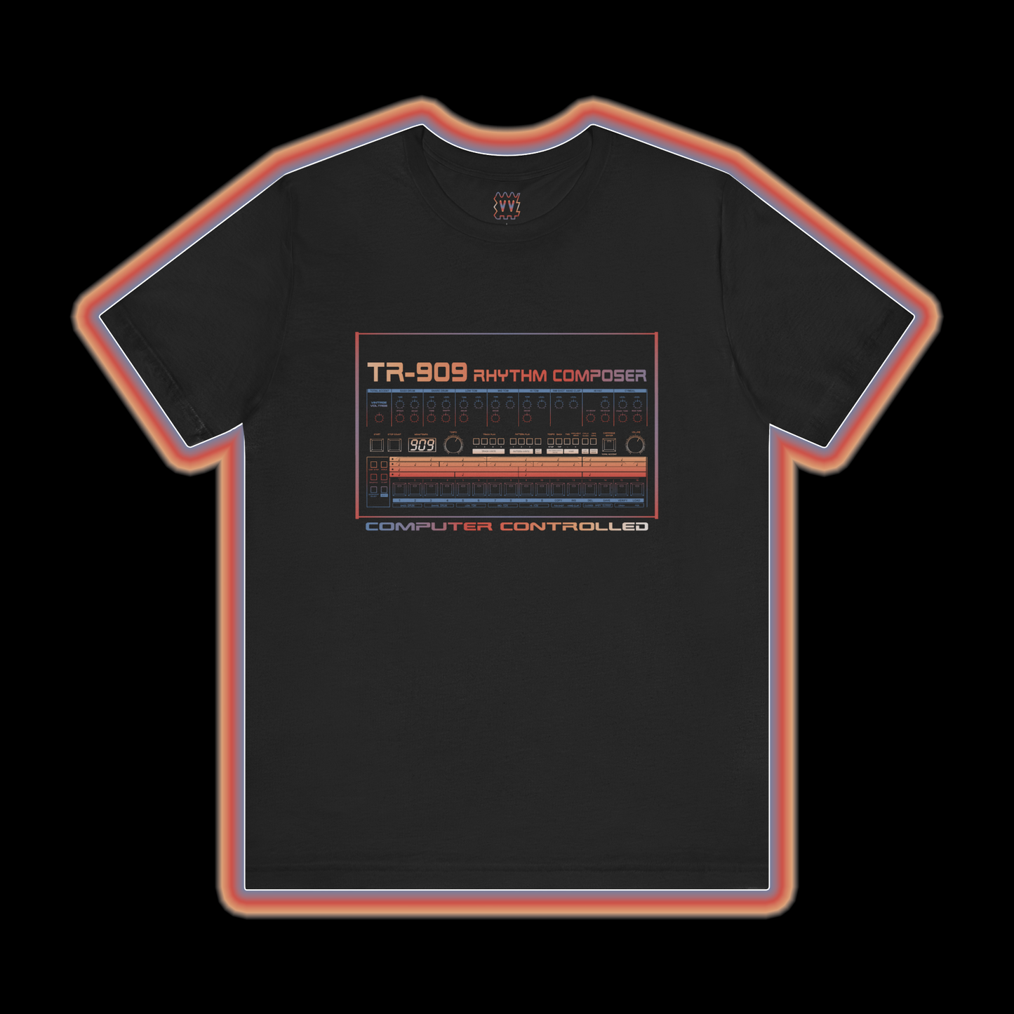 Rhythm Composer TR-909 (Roland 909) - Vintage Voltage T-Shirt