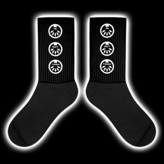 x MIDI In Out Thru Socks